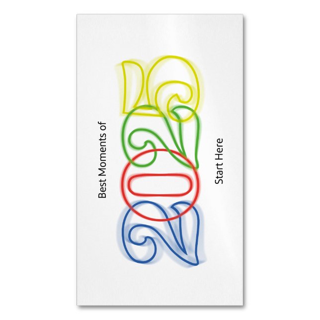 2025 års bästa möte magnetiska visitkort (Framsida vertikal)