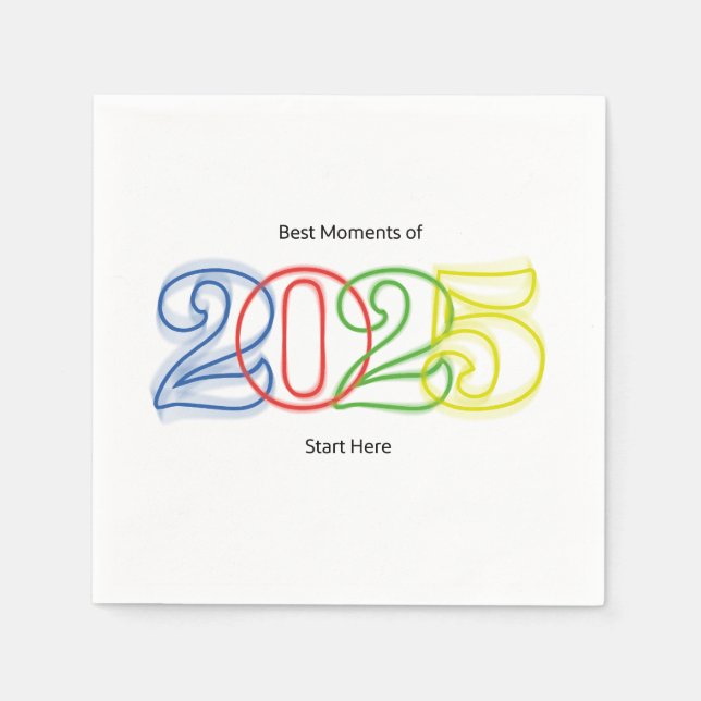 2025 års bästa möte pappersservett (Framsidan)