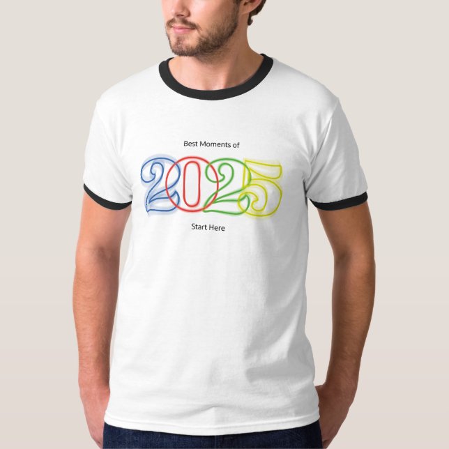 2025 års bästa möte t shirt (Framsida)