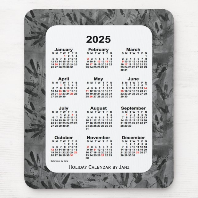 2025 års Black Art Helgdag Calendar av Janz Musmatta (Framsidan)