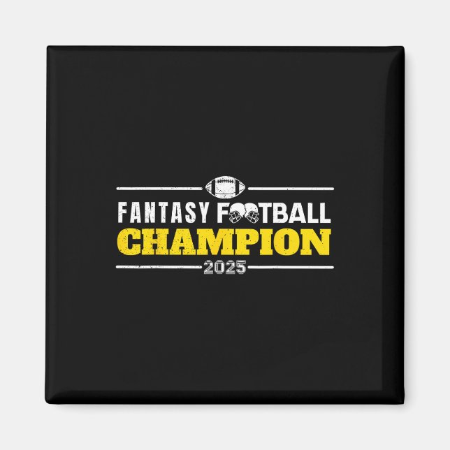 2025 års Champion Fantasy Footb Magnet (Framsidan)