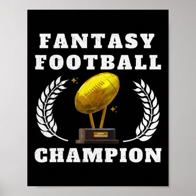 2025 års Champion Fantasy Footb Poster (Framsidan)