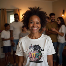 2025 års Firande Cat Unisex-programvara T Shirt