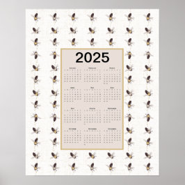 2025 års Fullt för bikalender Poster