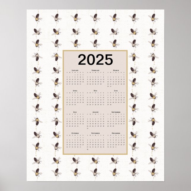 2025 års Fullt för bikalender Poster (Framsidan)