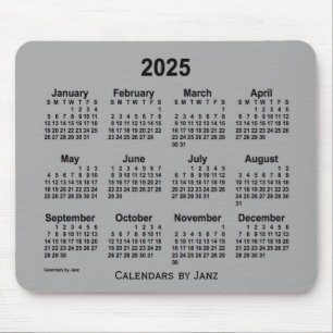 2025 års Grått-kalender för batteri av Janz Mou Musmatta