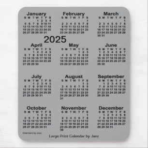 2025 års Grått-kalender för byte mellan byte oc Musmatta