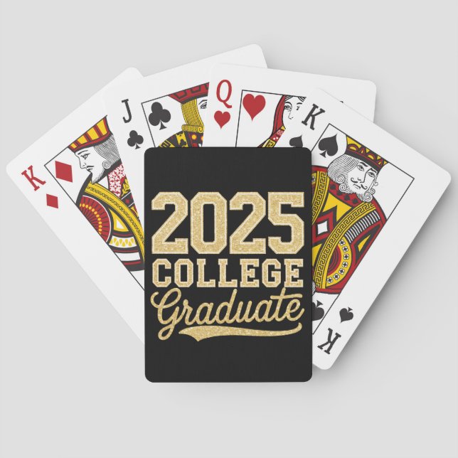2025 års gymnasieskola i Student Studenten Casinokort (Baksidan)