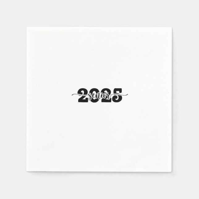 2025 års gymnasium i Studenten 2025 Pappersservett (Framsidan)