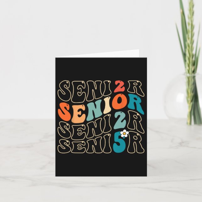 2025 års högsta betyg, Groovy Studenten 2025 Grad Kort (Framsida)
