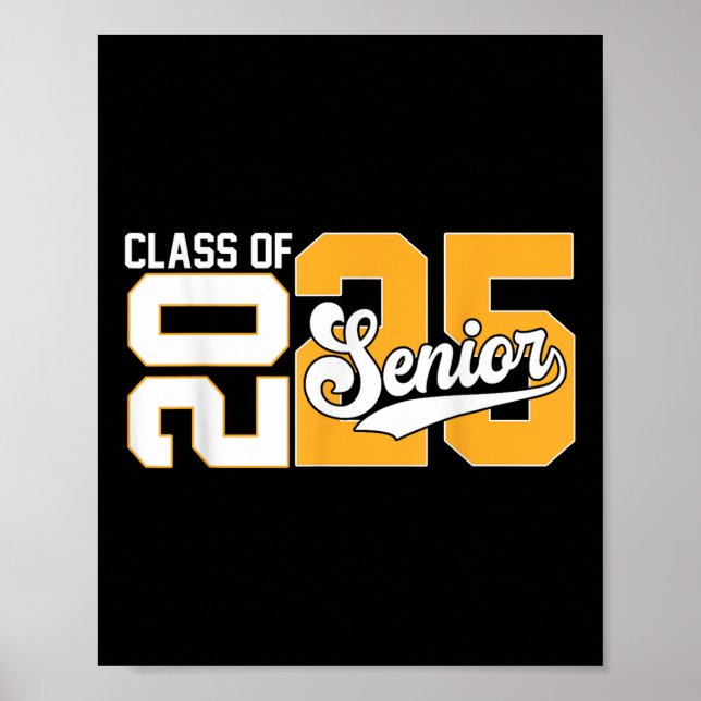 2025 års högsta Studenten 2025 Back to school t Poster (Framsidan)