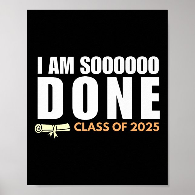 2025 års högsta Studenten Grad Party Poster (Framsidan)