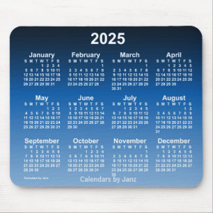 2025 års kalender för det blå nyet av Janz Mouse P Musmatta