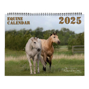 2025 års kalender för hästfoto