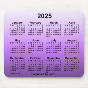 2025 års kalender för kränkt våld från Janz Mouse Musmatta