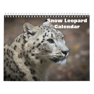2025 års kalender för leopard i Snö