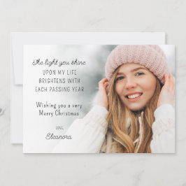 2025 års kalender Foto Motiverande julkort