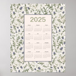 2025 års kalender - Fullt Poster