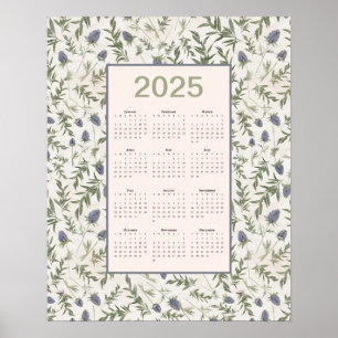 2025 års kalender - Fullt Poster