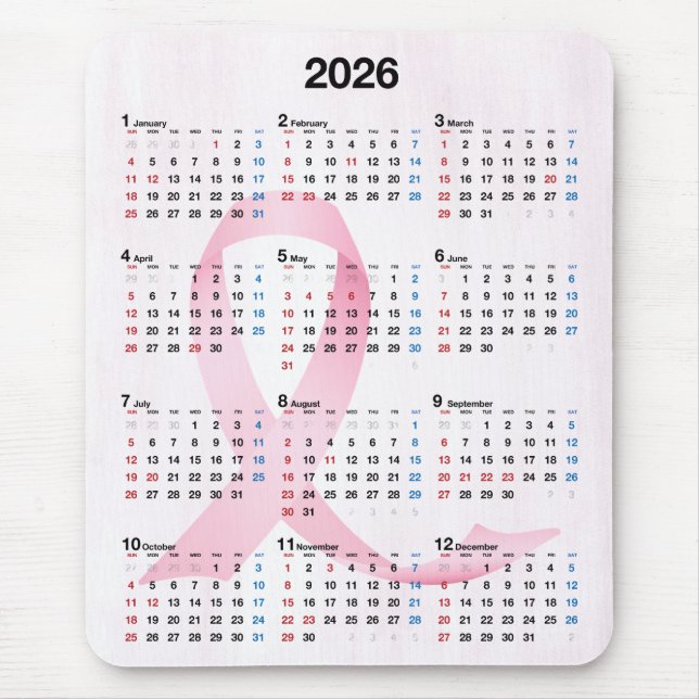 2025 års kalender - Rosa - menyfliksområdet Musmatta (Framsidan)