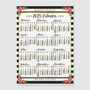 2025 års kalender Svarta Blommigten Namn