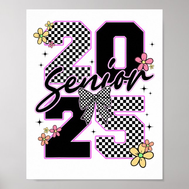 2025 års ledande Studenten-koquette Bow Student Kv Poster (Framsidan)