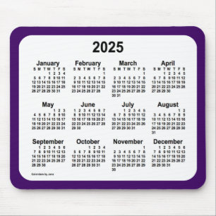 2025 års Lila- och vitkalender av Janz Two Tone Musmatta