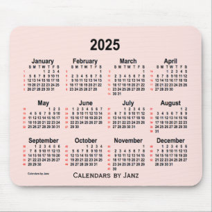 2025 års Misty Ro 52 veckors kalender från Janz Musmatta