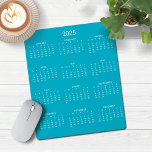 2025 års moderna minimalistiska blåkalender musmatta<br><div class="desc">🌟 2025 🌟 2025 Modern Simple Aqua Teal Turcos Blue and White Calendar Mouse Pad med en enkel,  minimalistisk årskalender. Färg är allt anpassade. Kontakta oss på cedarandstring@gmail.com om du behöver hjälp med designen eller matchande produkter.</div>