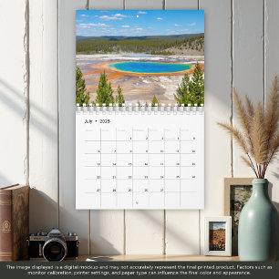 2025 års nationalparkskalender för Yellowstone Kalender