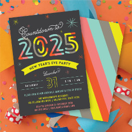 2025 års Nyårsafton Modern Julfest Inbjudningar