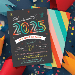 2025 års Nyårsafton Modern Julfest Inbjudningar
