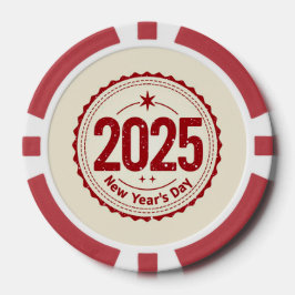 2025 års nyårspark i Chip Poker Marker