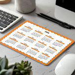 2025 års Orange för Vågigt av årskalender i Fullt Musmatta<br><div class="desc">Orange, svart och vit - en minimal, grundläggande 12-månaders kalender för 2025 med en vit bakgrund, en snyggt Orange vågigt gräns och slimmade svarta accenter. Den här designen erbjuder en modern perfekt för ditt hemkontor, en tankfull men enkel gåva till en medarbetare eller ett funktionellt tillägg till en skolskåp. Typsnitt...</div>