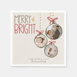 2025 års Photo Family jul-Party-kort i Julafton Pappersservett