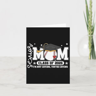 2025 års Senior Mamma Cl Baseball Funny Mamma Grad Kort