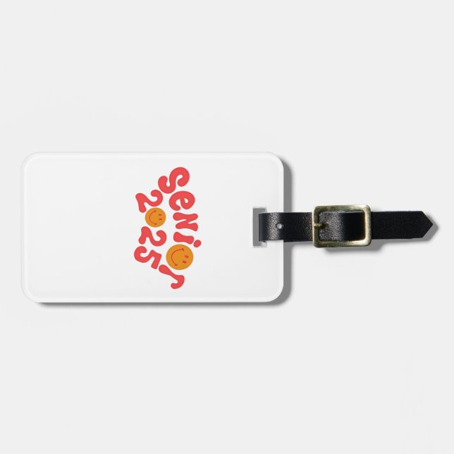 2025 års Senior Studenten sommar Vacation Student Bagagebricka (Horisontell Framsida)