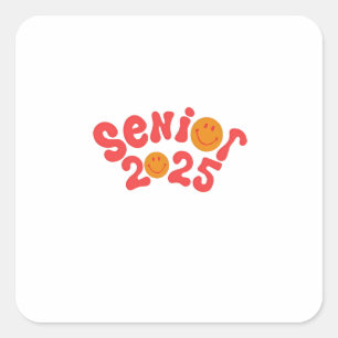 2025 års Senior Studenten sommar Vacation Student Fyrkantigt Klistermärke