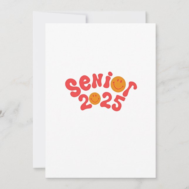 2025 års Senior Studenten sommar Vacation Student Inbjudningar (Framsida)