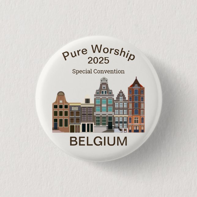 2025 års Speciella JW-konvention Gent Belgium Knapp (Framsida)