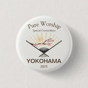 2025 års Speciella JW-konvention Yokohama Japan Knapp