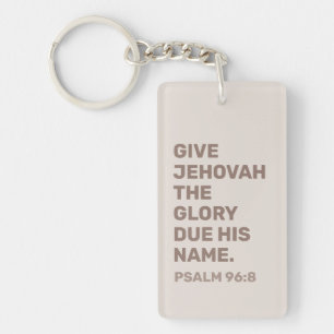 2025 års text-nyckelkedja - Psalm 96:8 JW Keycha