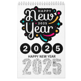 "2025 års tolvmånaderskalender - Snyggt och funkti Kalender