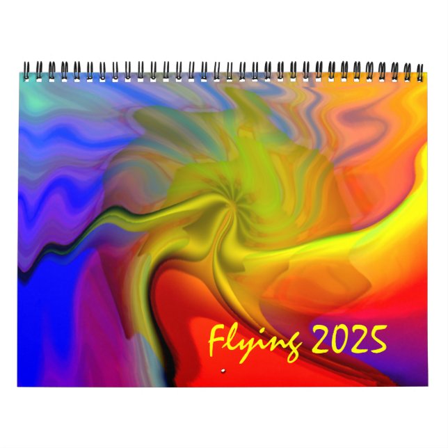 2025 års trippy Abstrakt Art-kalender Kalender (Omslag)