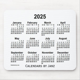 2025 års vitbok av Janz Mouse Pad Musmatta