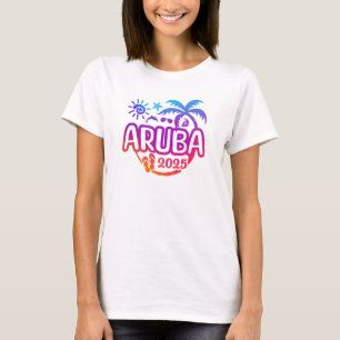 2025 Aruba Vacation eller Resa Design T Shirt