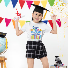 2025 Barn i Preschool Student Cute Anpassningsbar T Shirt