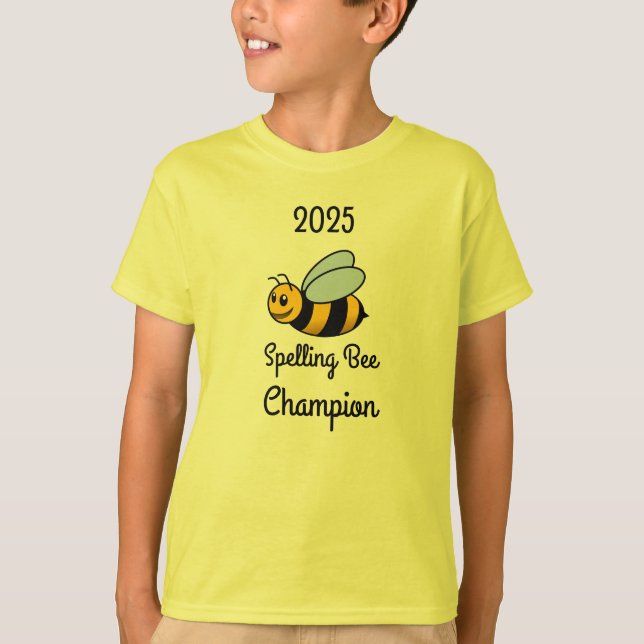 2025 Barns stavningsbi T Shirt (Framsida)