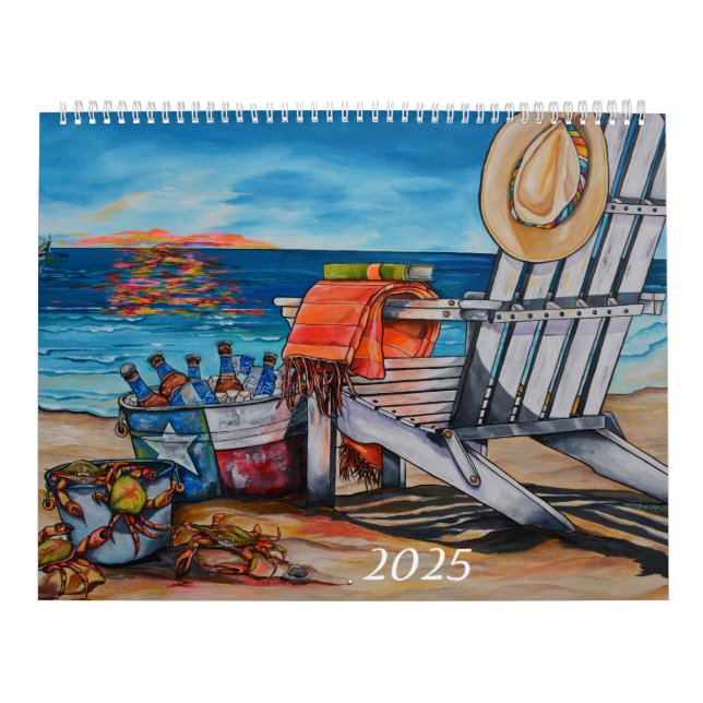 2025 Beachy Artist Series Calendar Kalender (Omslag)