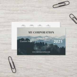 2025 Bergslandskapets kalender Visitkort